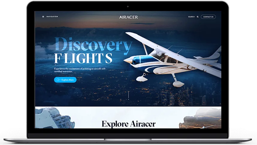 Airacer private jet charter booking interface - view 21