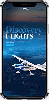 Airacer private jet charter booking interface - view 22