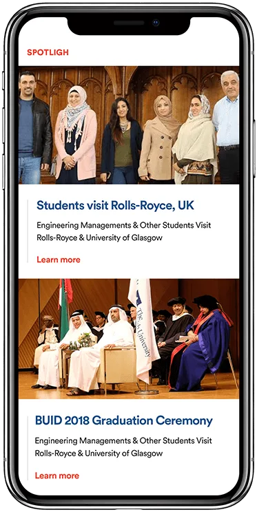 BUiD university website design - view 16