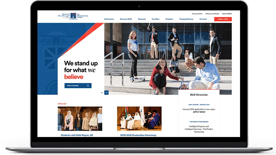 BUiD university website design - view 21