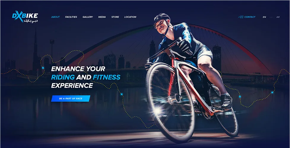 DX Bikes online store design - view 2