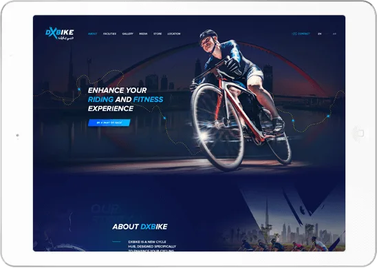 DX Bikes online store design - view 3