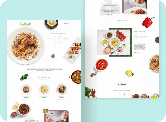 Tabouli online store UI design by IndexGlance